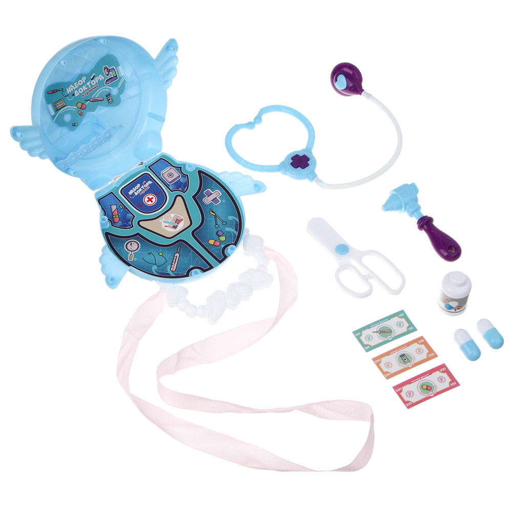 ИГРОЛЕНД Набор доктора в сумочке, PP, ABS, 17х6х15,5 см, 2 диз, арт.№ 294-209