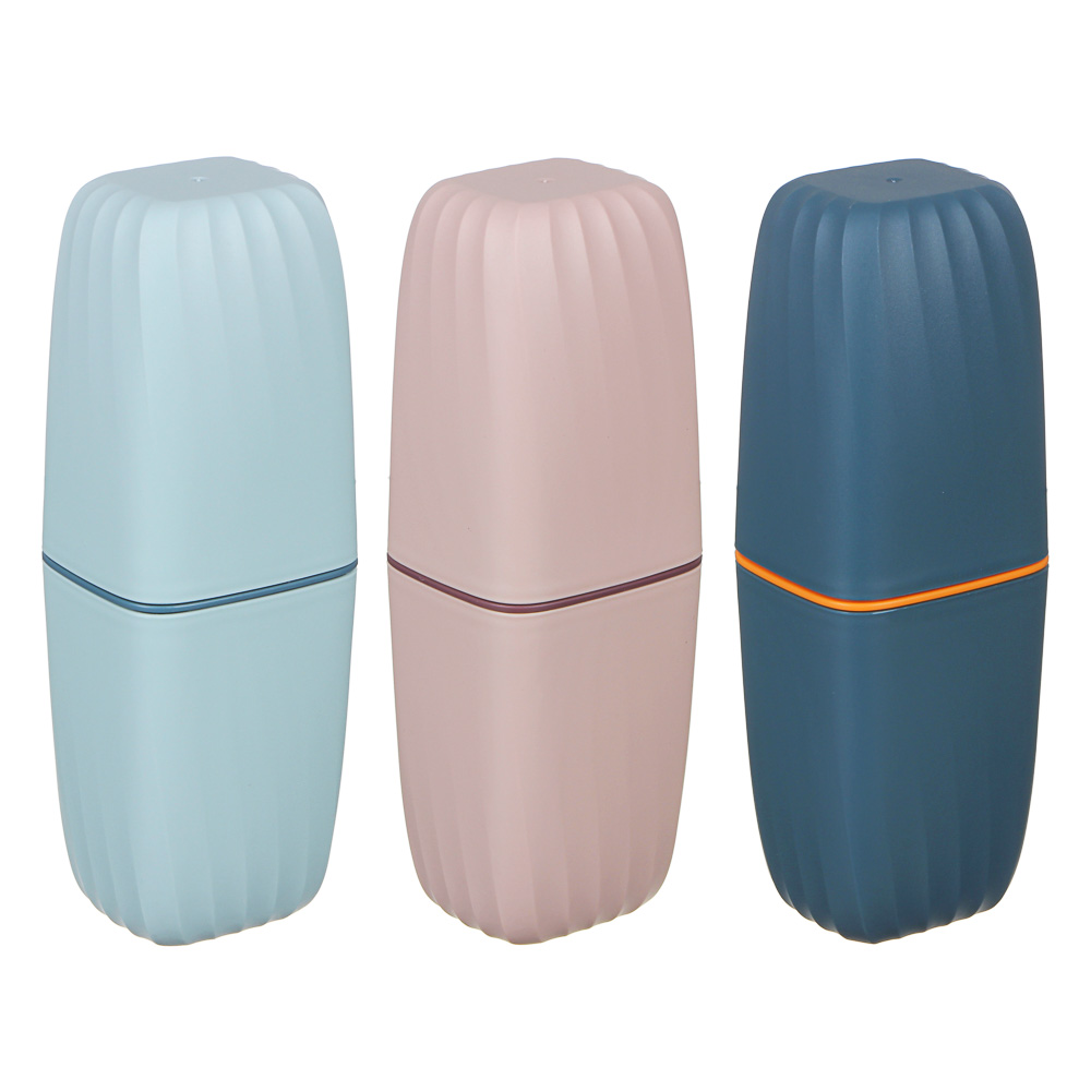 Футляр для зубных щеток и пасты тм VETTA, полипропилен, 5х5х20см, 3 цвета, арт.№ 478-109