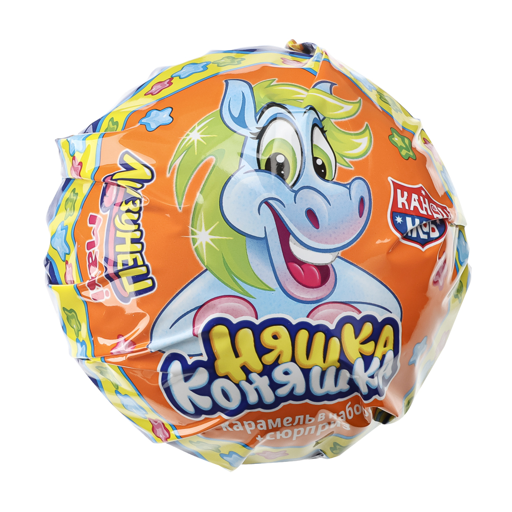 Карамель на палочке в наборе с подарком "Лизунец MAXI Няшка Коняшка" 112гр, арт.№ 347-510