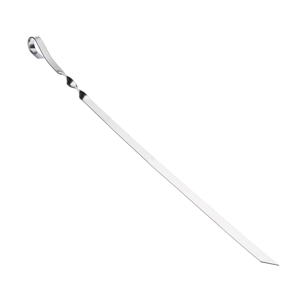 Шампур плоский 410х10х1.5мм, нерж. зерк. сталь, арт. Ш4, арт.№ 103-008