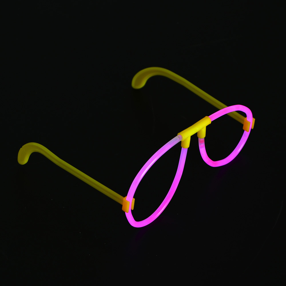 Неоновые очки, ширина очков 15см, пластик, 4 цвета, арт.№ 544-041