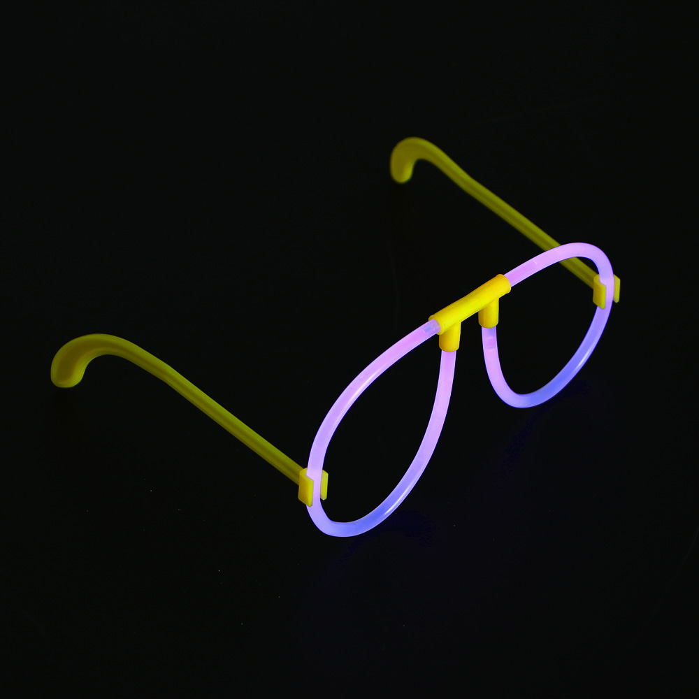 Неоновые очки, ширина очков 15см, пластик, 4 цвета, арт.№ 544-041