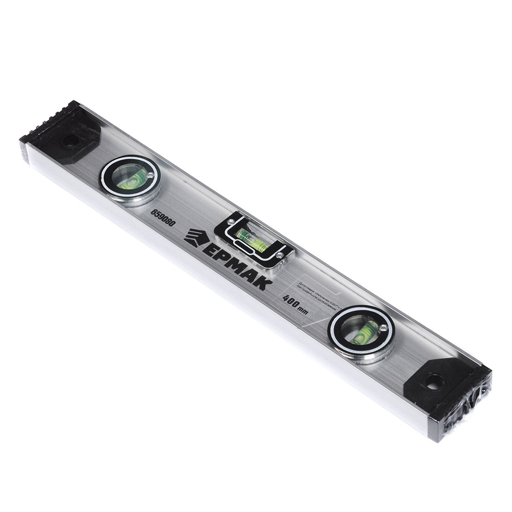 ЕРМАК Уровень строительный "Рельс", 400 мм, арт.№ 659-080