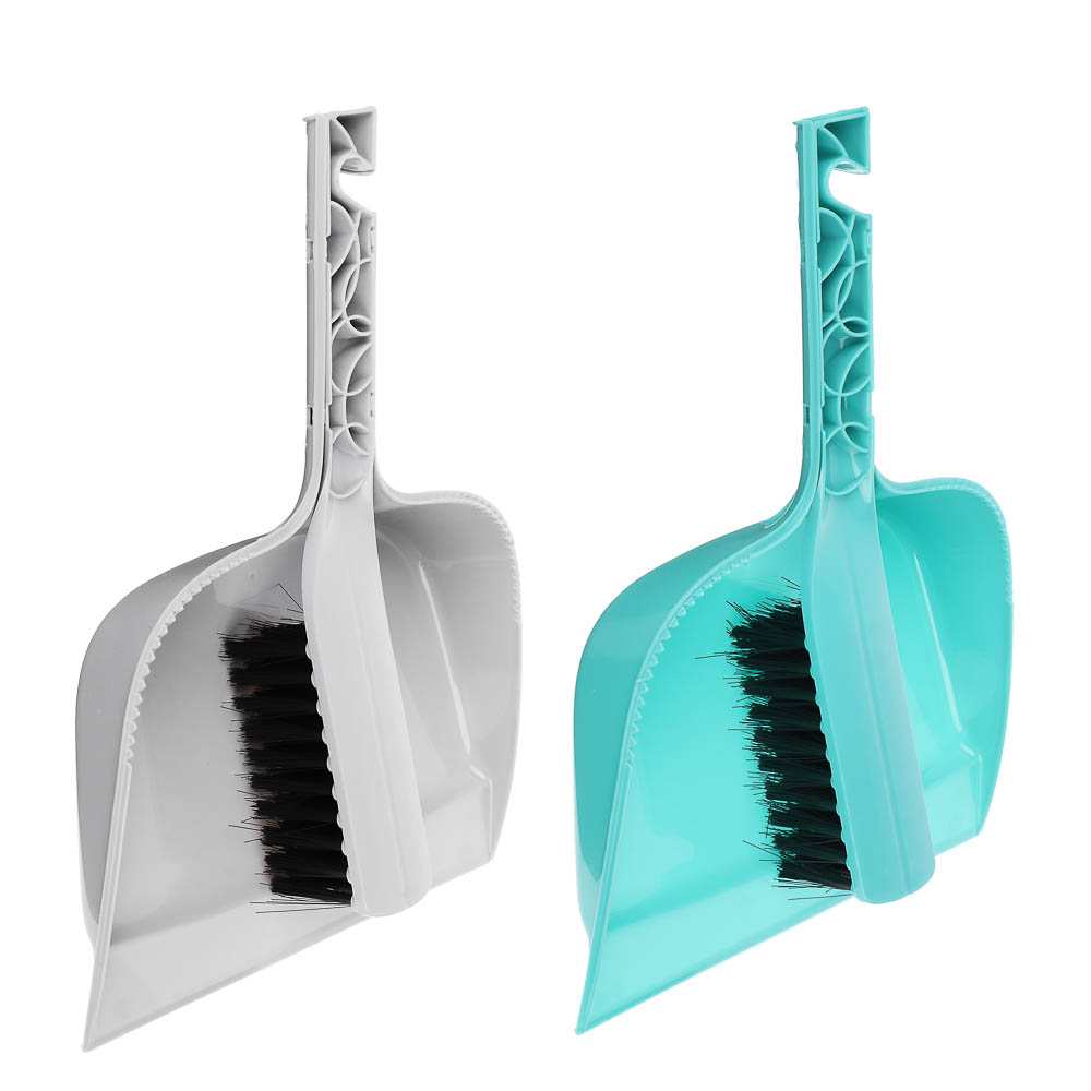 Набор для уборки с щеткой и совком тм VETTA Практик, пластик, 29х19,5х6см, арт.№ 445-365