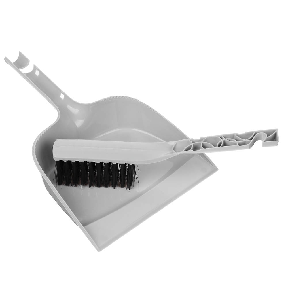 Набор для уборки с щеткой и совком тм VETTA Практик, пластик, 29х19,5х6см, арт.№ 445-365