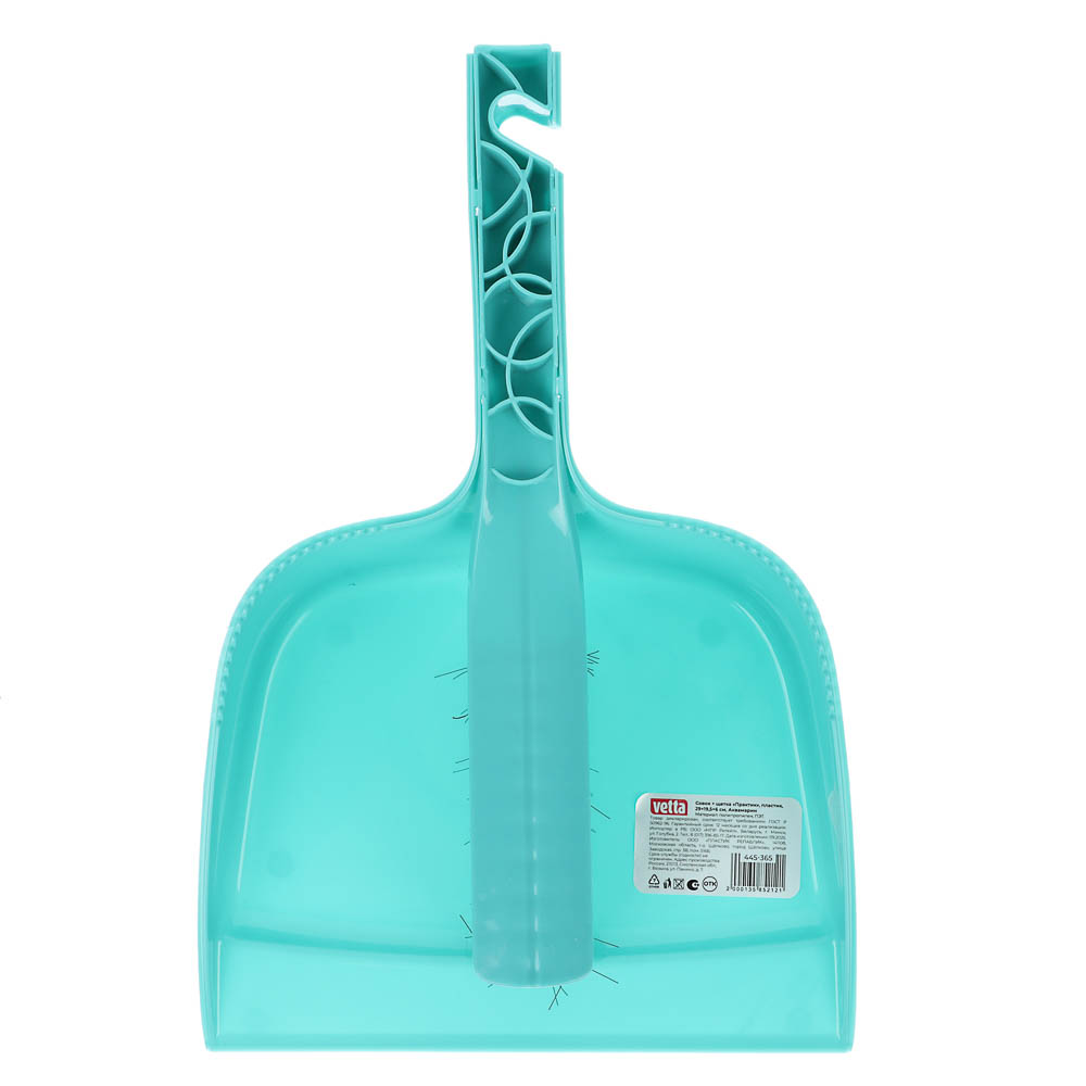 Набор для уборки с щеткой и совком тм VETTA Практик, пластик, 29х19,5х6см, арт.№ 445-365