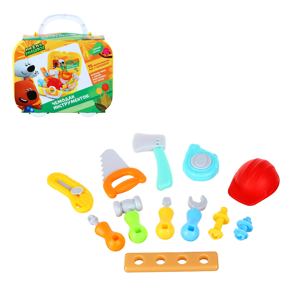 МИМИМИШКИ Набор инструментов, 15 предметов, 3 наклейки, ABS, бумага, арт.№ 490-079
