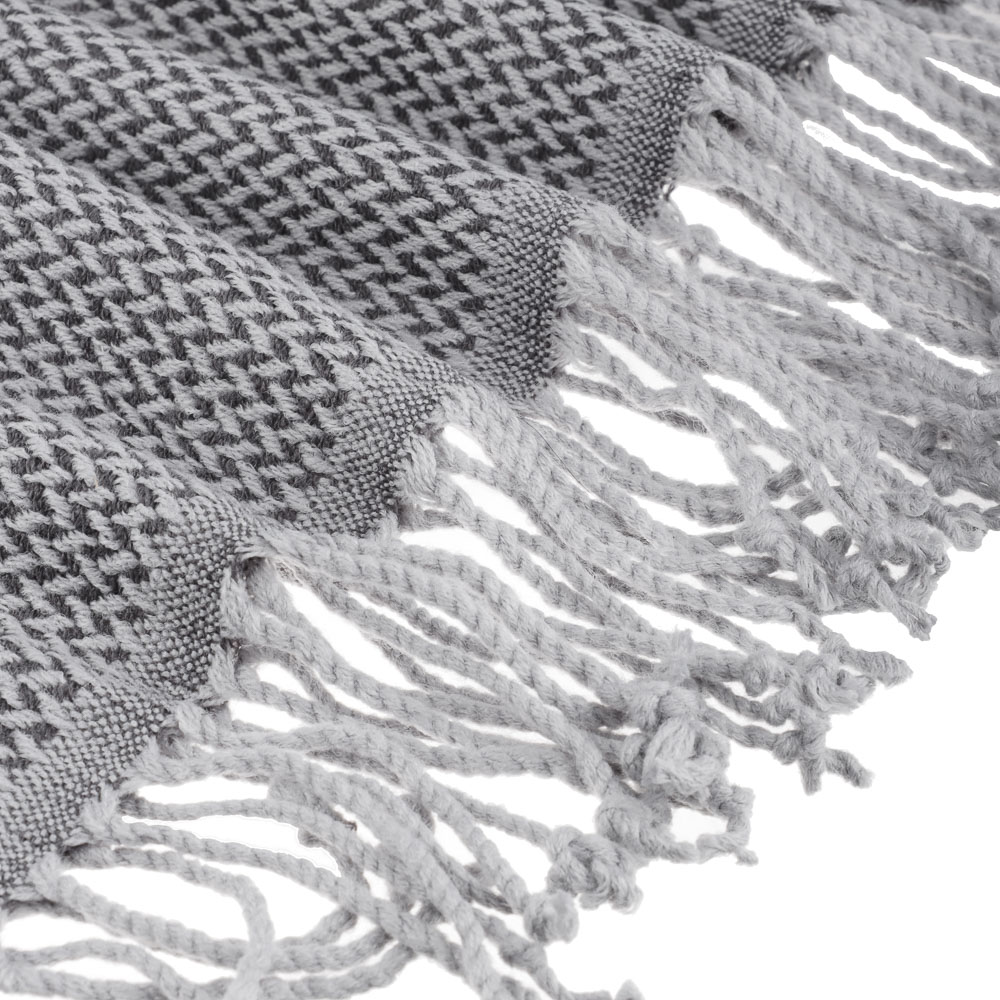 PROVANCE Плед жаккардной вязки, акрил, 150х200см, серый, арт.№ 486-167