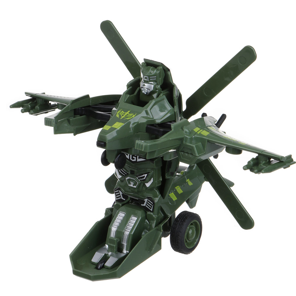 ИГРОЛЕНД Вертолет - трансформер 2 в 1, инерция, удар, ABS, 17х6х15 см, 2 дизайна, арт.№ 296-002