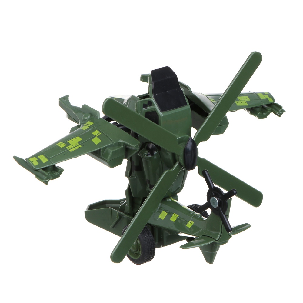 ИГРОЛЕНД Вертолет - трансформер 2 в 1, инерция, удар, ABS, 17х6х15 см, 2 дизайна, арт.№ 296-002