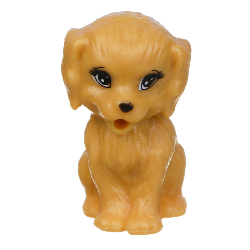 ИГРОЛЕНД Кукла 9 см с питомцем, ABS, PP, 9,5х2,5х12,5 см, 4 дизайна, арт.№ 436-145