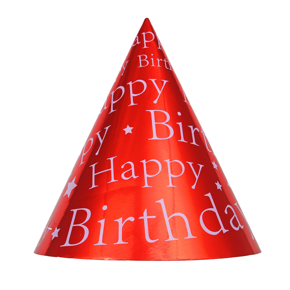 Набор колпаков праздничных тм Fntastic, бумага с фольгированным слоем, 19,5x15,5 см, 4 цвета, арт.№ 585-058