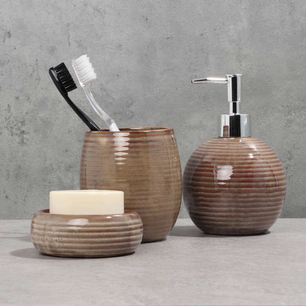 VETTA Стакан для ванной комнаты "Brown", керамика, арт.№ 463-380