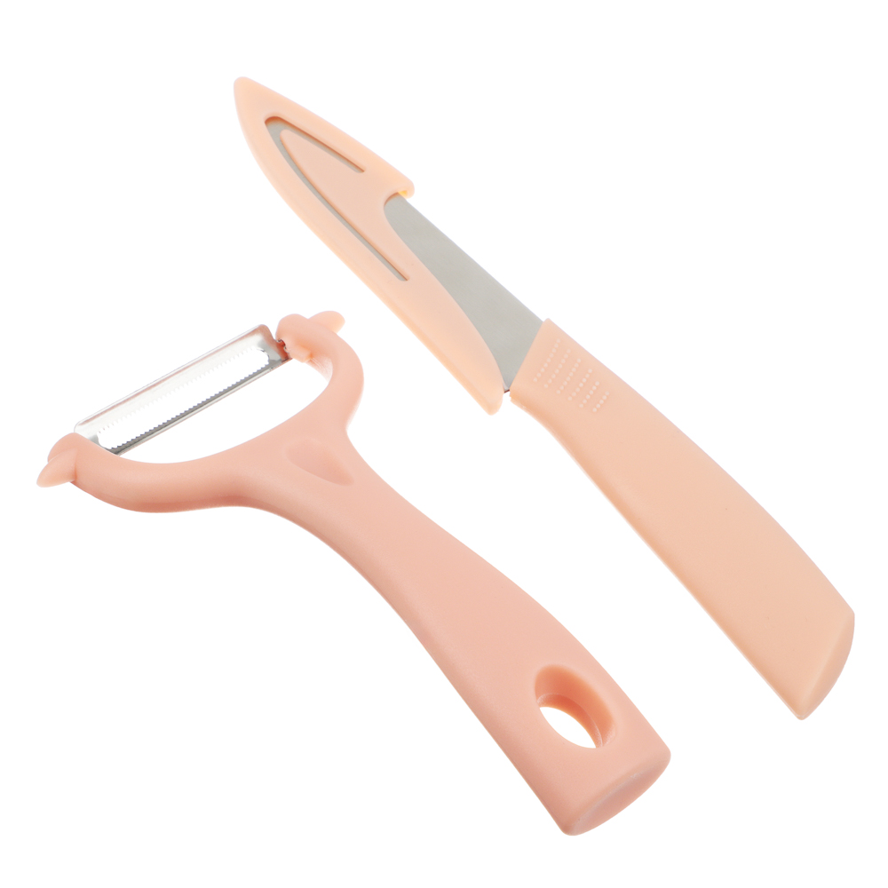 VETTA Набор кухонный, овощечистка+нож в чехле, нерж. сталь, полипропилен, арт.№ 882-400