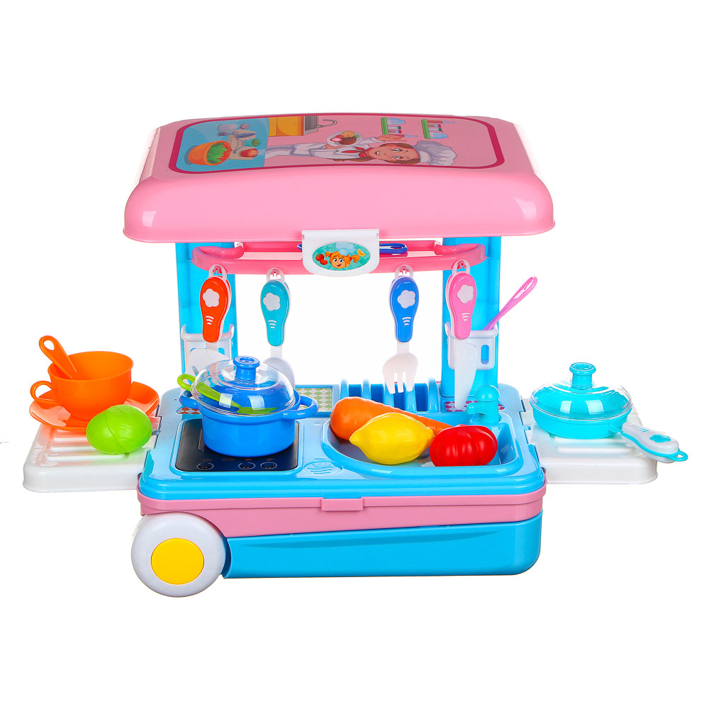 ИГРОЛЕНД Набор игровой "Чемодан Профессии", 28пр, (свет,звук-опция), ABS, 20х30х12см, 6 дизайнов, арт.№ 294-127