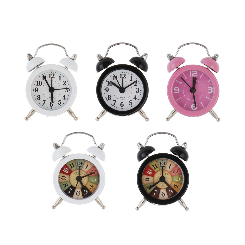 Будильник тм LADECOR CHRONO 5x2,5x7,5 см, пластик, металл, стекло, 1xLR44, 5 видов, арт.№ 529-331