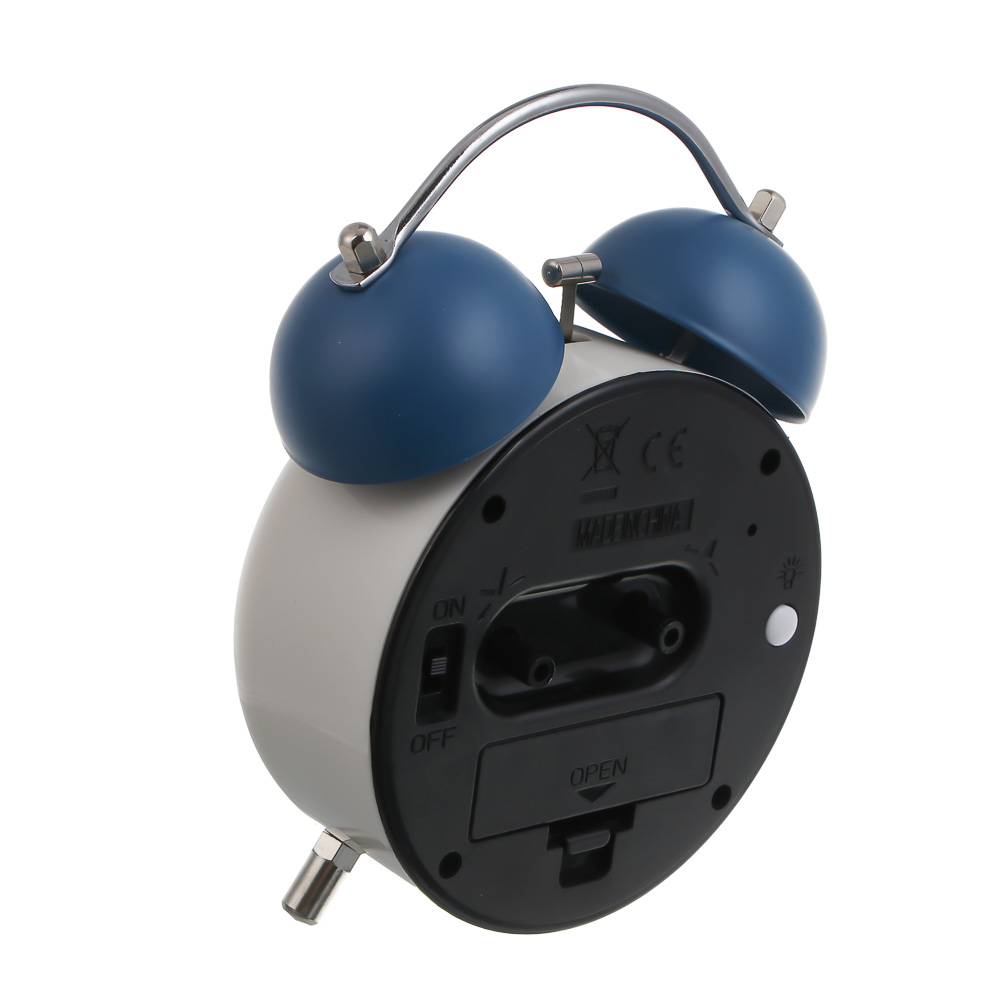 Будильник тм LADECOR CHRONO 10,5x5,5x15,5 см, пластик, металл, 1xAA, 4 вида, арт.№ 529-332