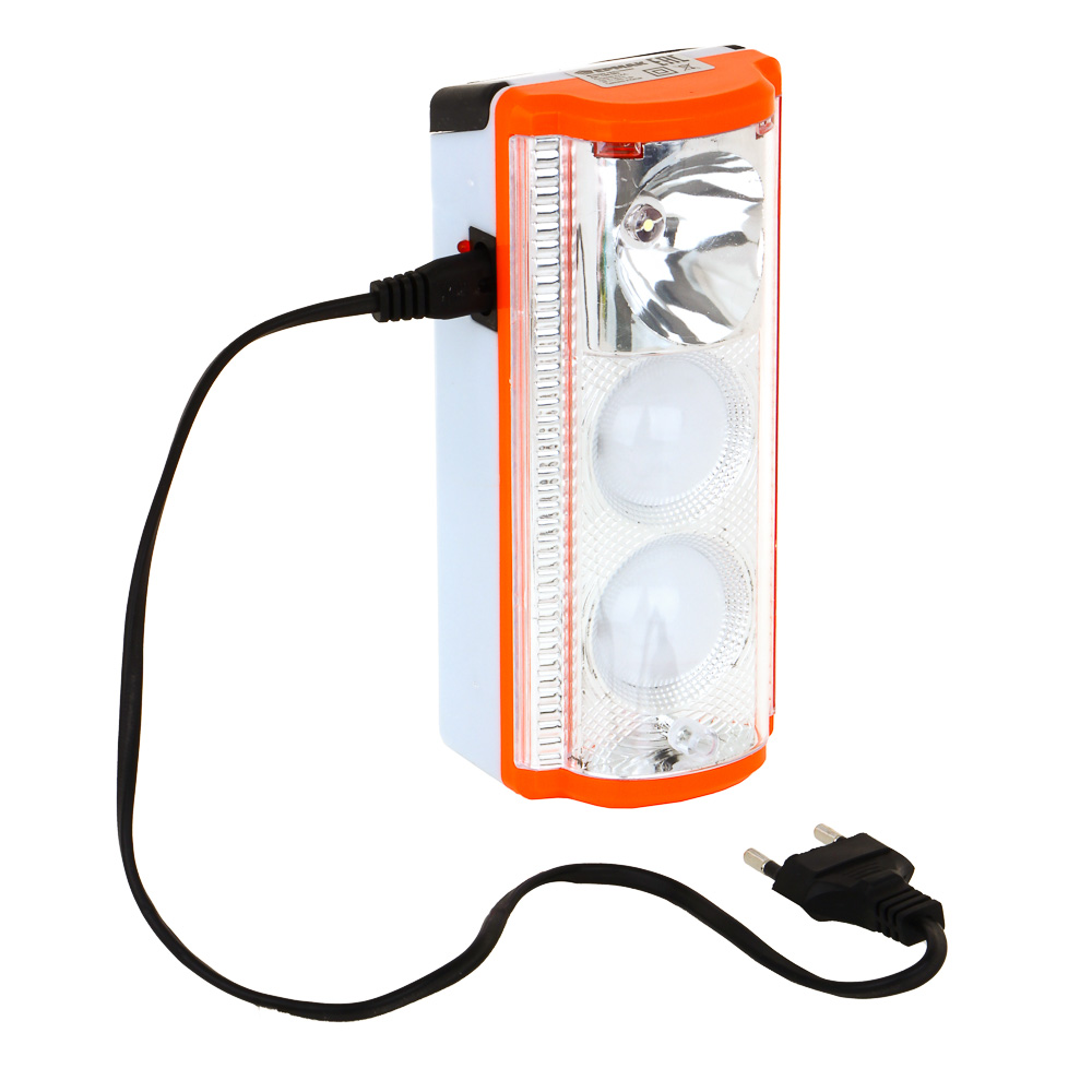 ЕРМАК Фонарь аккумуляторный переносной, пластик, 28+1LED, 16х6,2х7 см, арт.№ 198-082