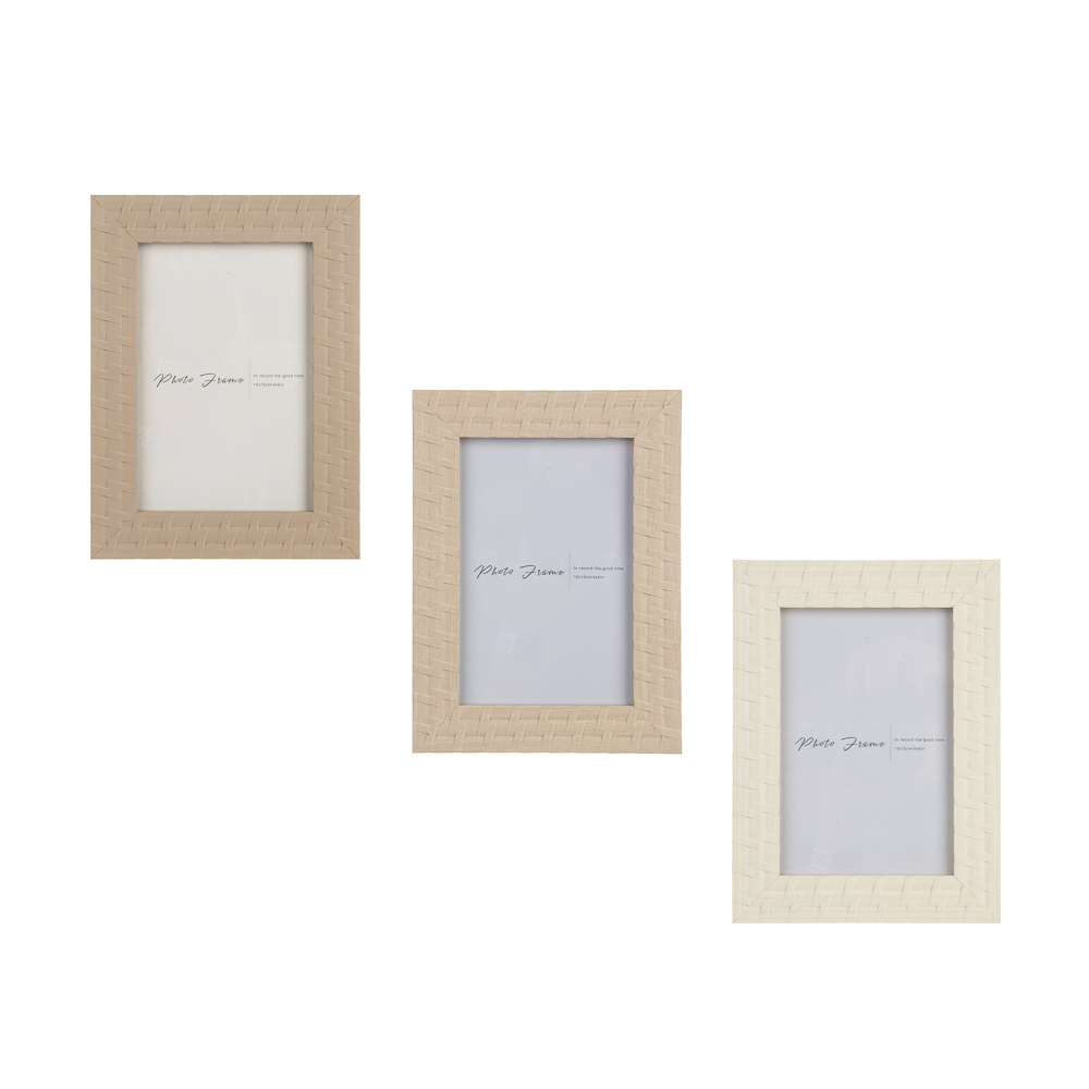 Фоторамка, 10х15 см, полистирол, 3 дизайна, арт.3-20, арт.№ 520-875