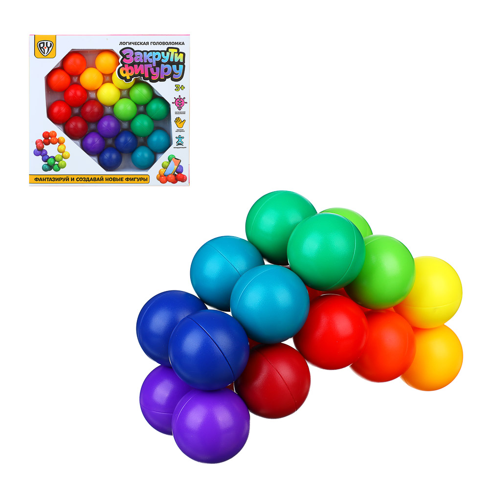 BY Логическая головоломка "Закрути фигуру", ABS, 16,8х16см, арт.№ 214-056