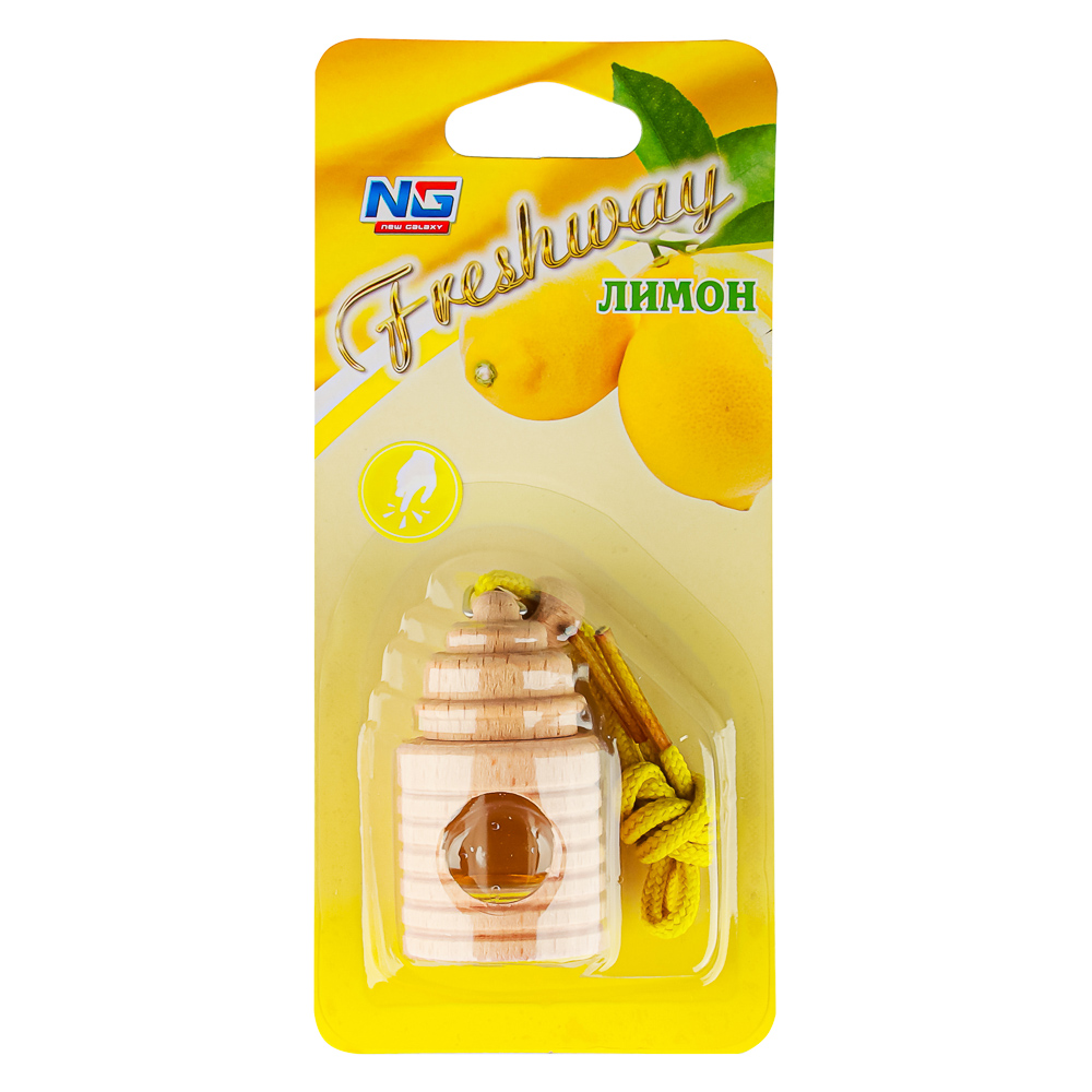 NEW GALAXY Ароматизатор подвесной Freshway, лимон, арт.№ 794-389