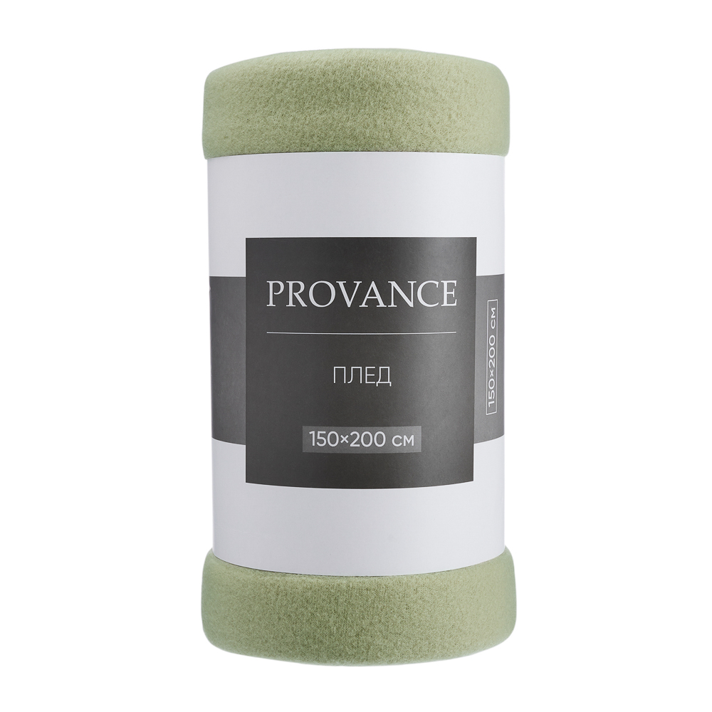 PROVANCE Эвкалипт Плед флис, 150х200см, 130гр/м, зеленый, арт.№ 486-007