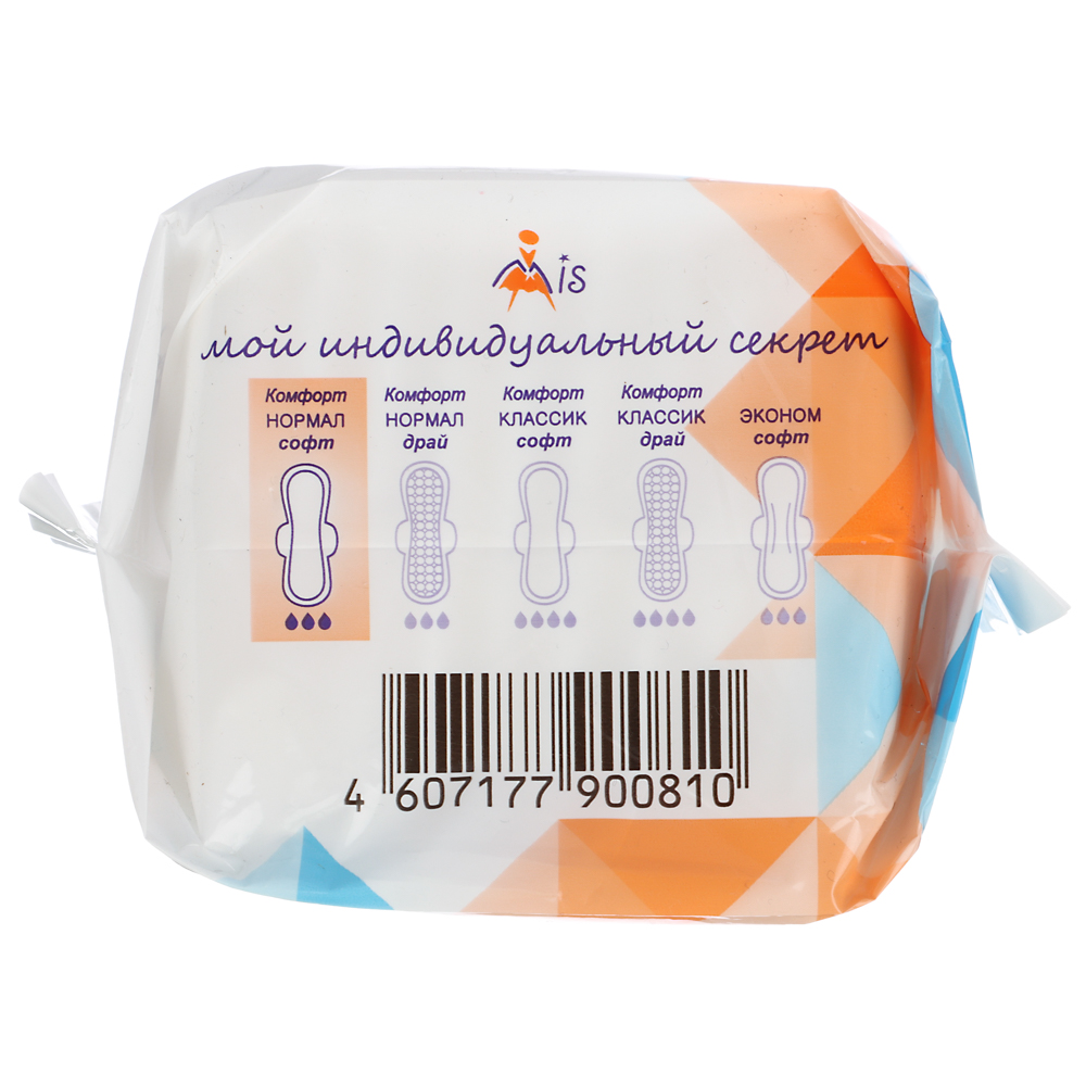 Прокладки гигиенические Mis нормал софт, 3 капли, п/э, 10 шт, арт.№ 941-056