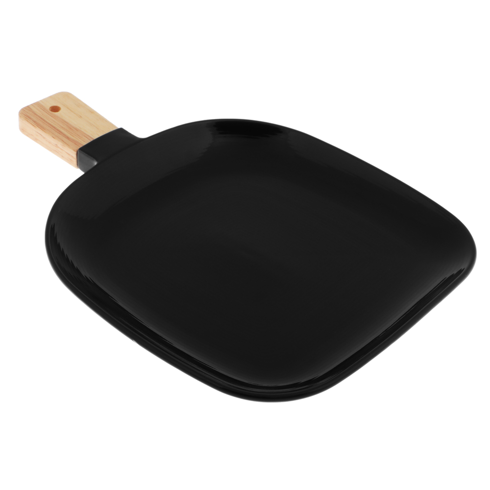 ВСЁГАЗИН Блан нуар Блюдо сервировочное, 29,5х21х3,5см, фарфор, бамбук, арт.№ 821-074