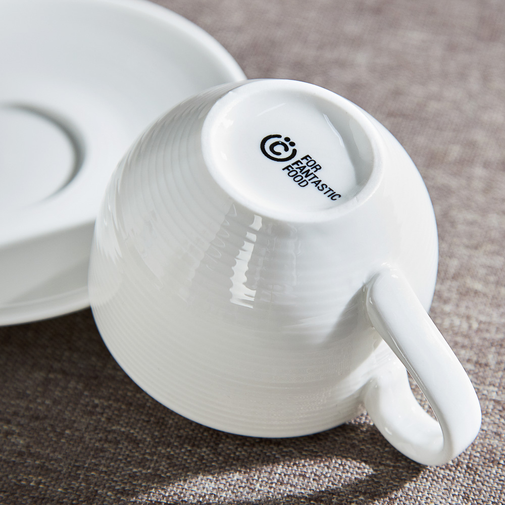 ВСЁГАЗИН Блан нуар Набор чайный 2пр, 220мл, 15см, фарфор, арт.№ 821-081