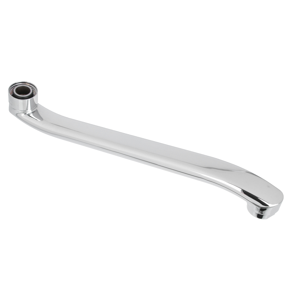 Излив смесителя для ванны, плоский изогнутый, 30см, нерж. сталь, арт.№ 565-006