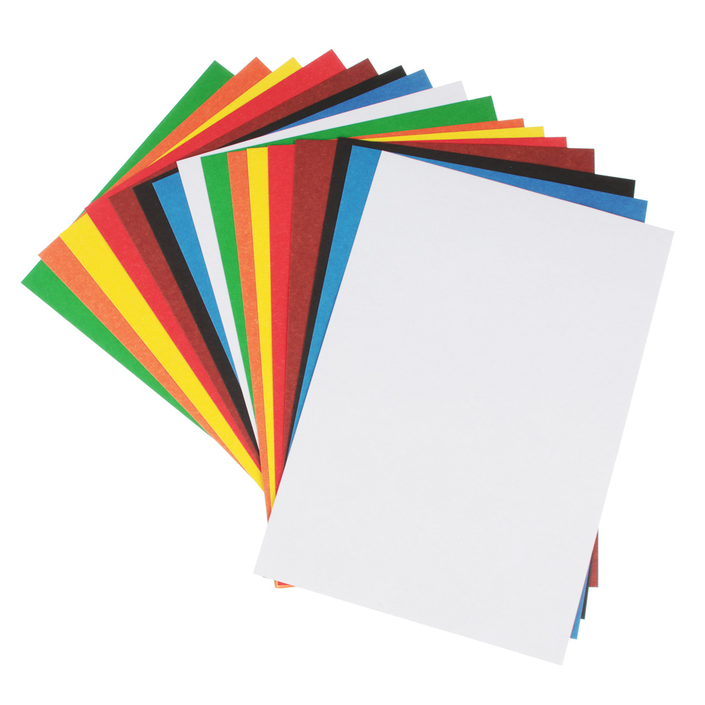 Картон цветной, А4, 16 листов, 8 цветов, в папке, арт. ACC-16/8E/4, ACC-16/8E/5, арт.№ 558-032