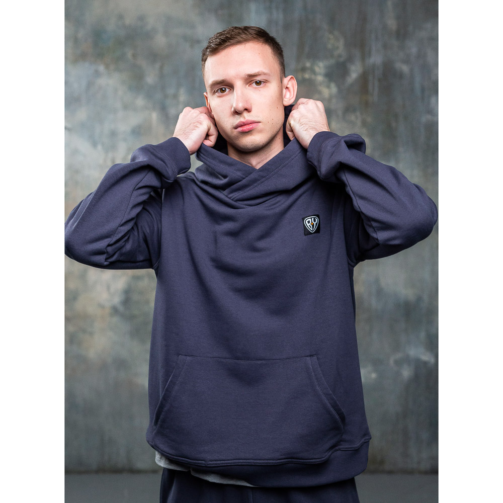 BY Толстовка мужская, хлопок, размеры S-XXL, цвет графит, арт.№ 830-692