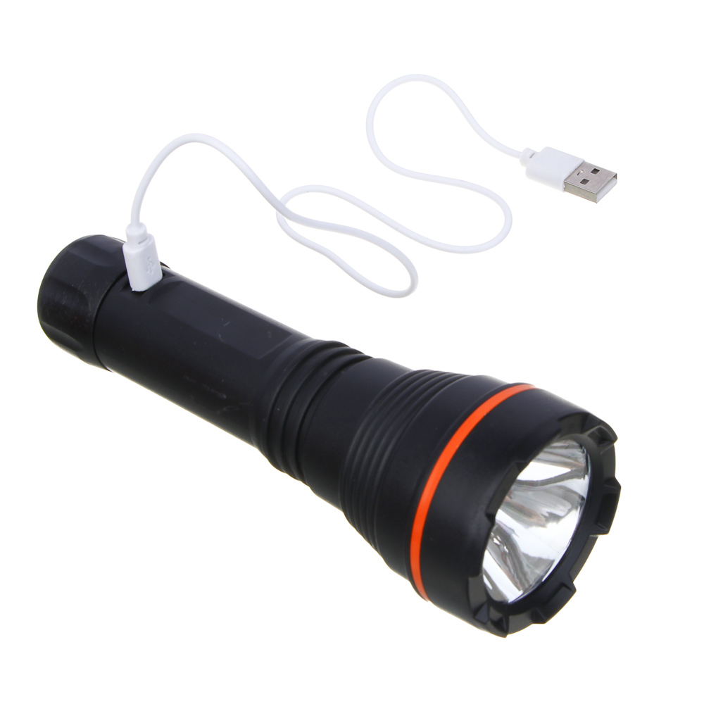 Фонарь рабочий тм ЕРМАК, XPE+7LED, 4 режима, 600мАч, пластик, 165х55х55 мм, зарядка USB, арт.№ 209-025