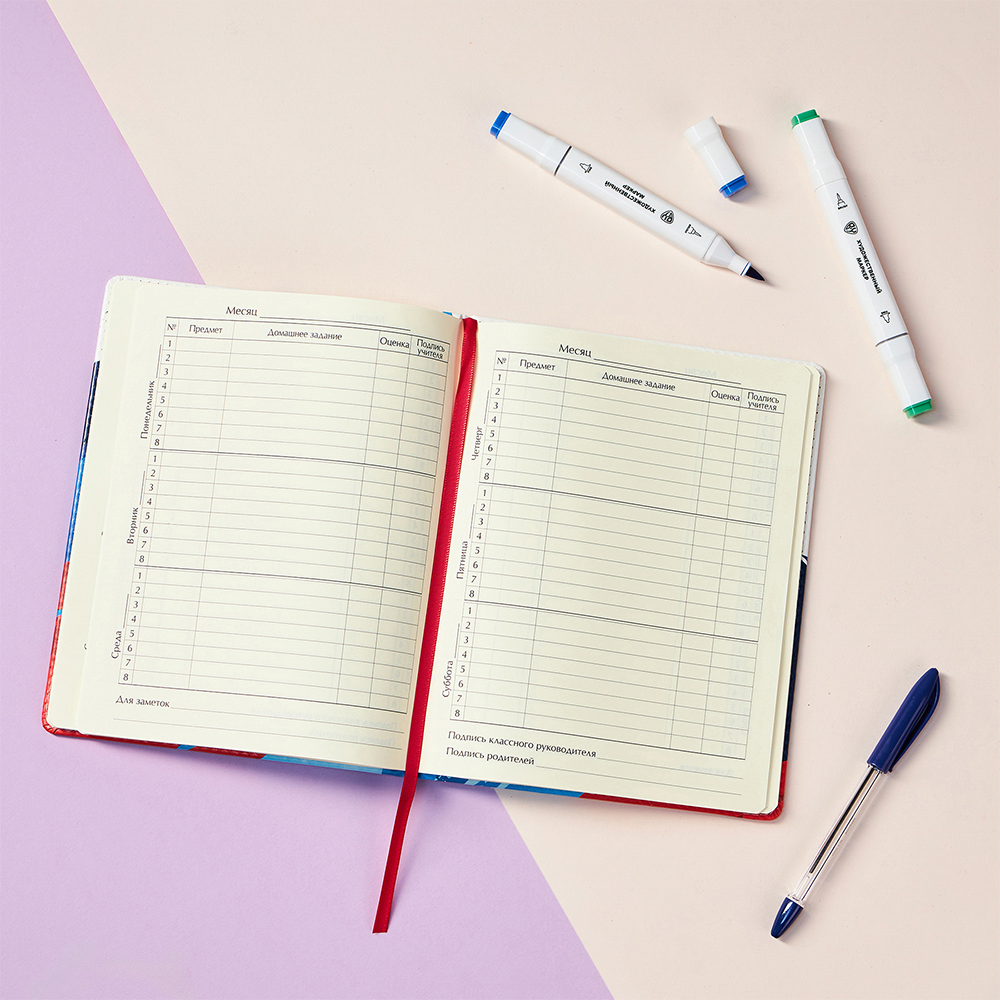 BY Русские Супергерои Дневник шк., А5+ (20,8x16,5см), 48л., тв.обл.с порол., иск.кожа, "Пересвет", арт.№ 564-081