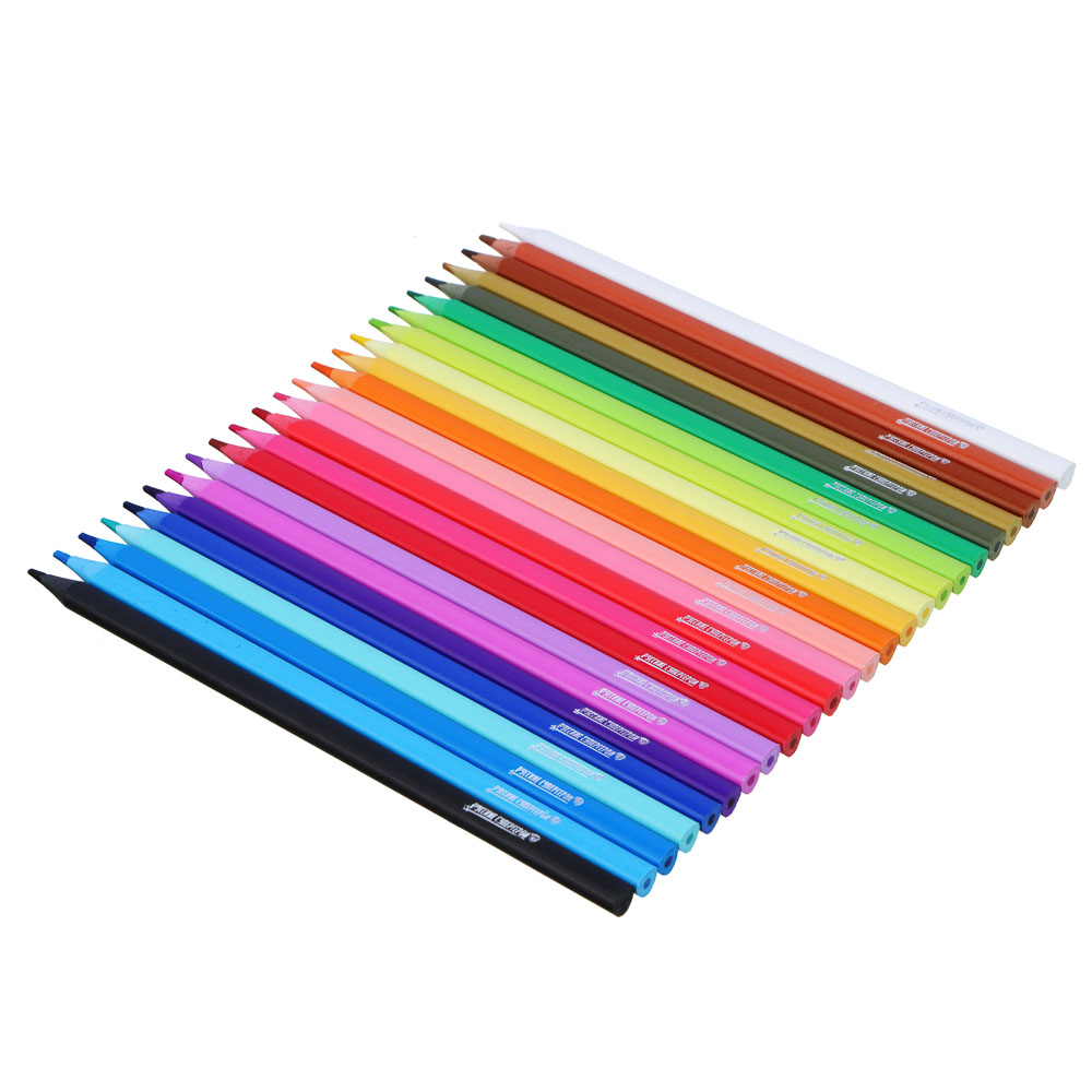 BY Русские Супергерои Карандаши 24 цв., 3х-гр., прокрас в массе, яркий грифель, "Кавай", пл.,бокс, арт.№ 228-011