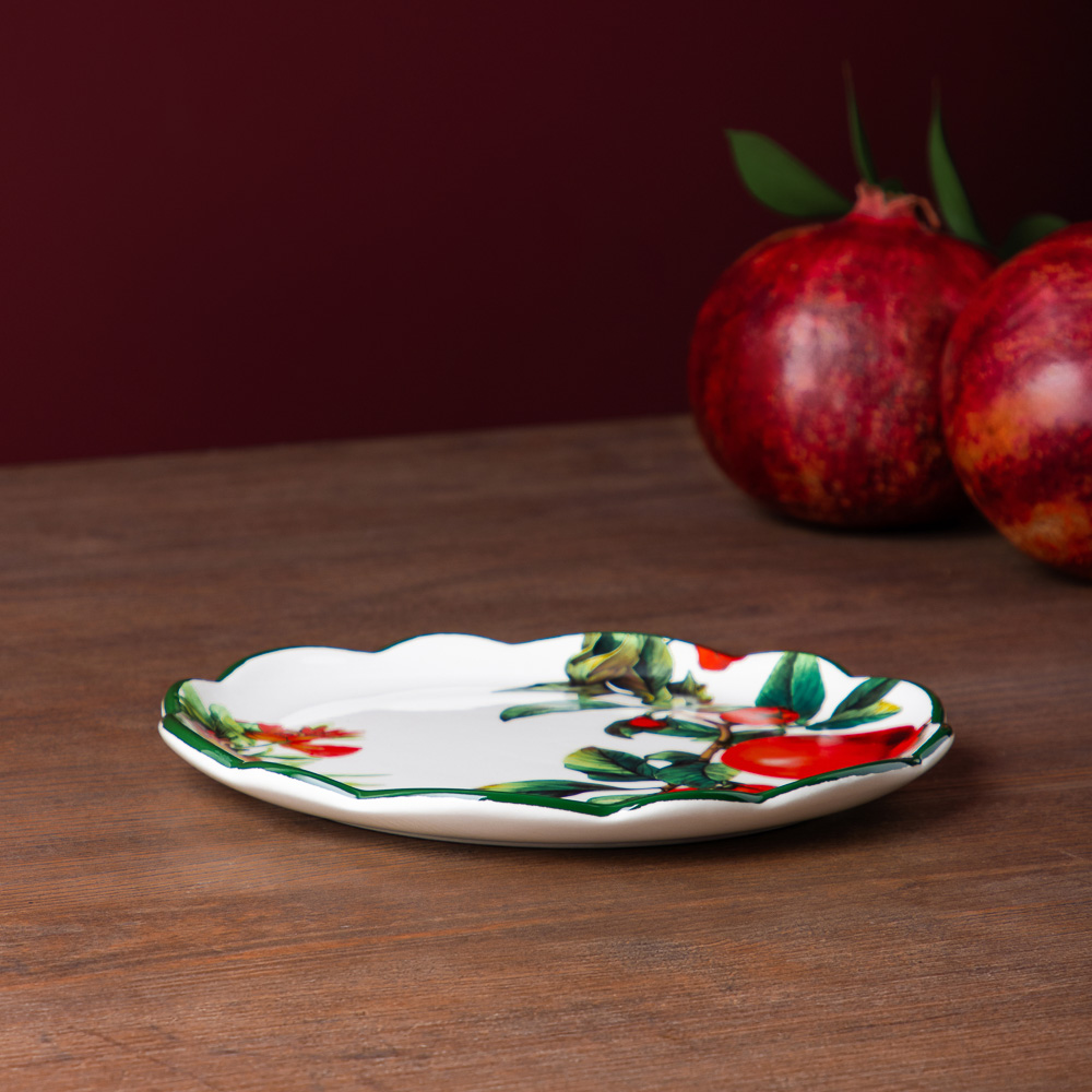 MILLIMI Гранат Блюдо круглое, 20х2см, керамика, арт.№ 824-135