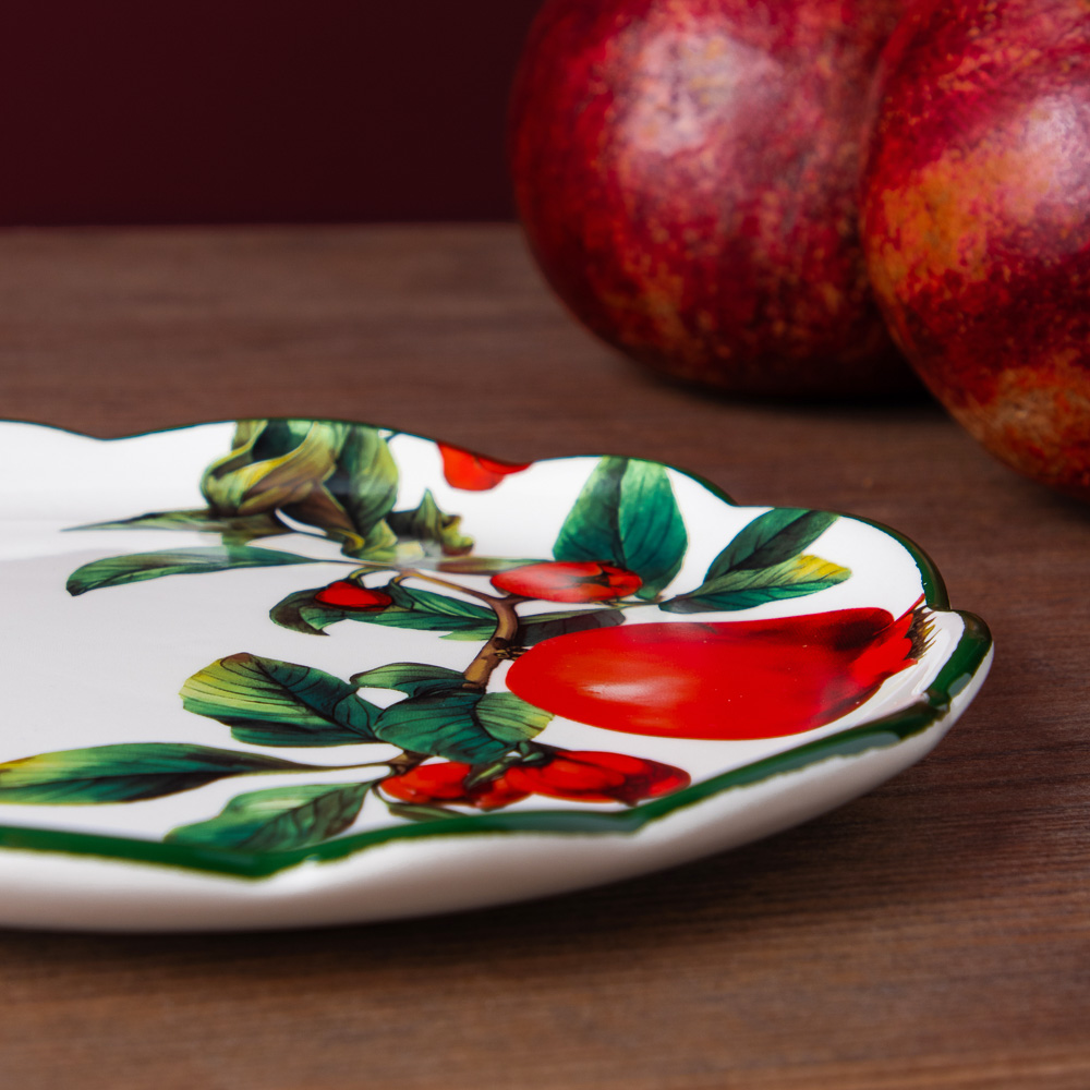 MILLIMI Гранат Блюдо круглое, 20х2см, керамика, арт.№ 824-135