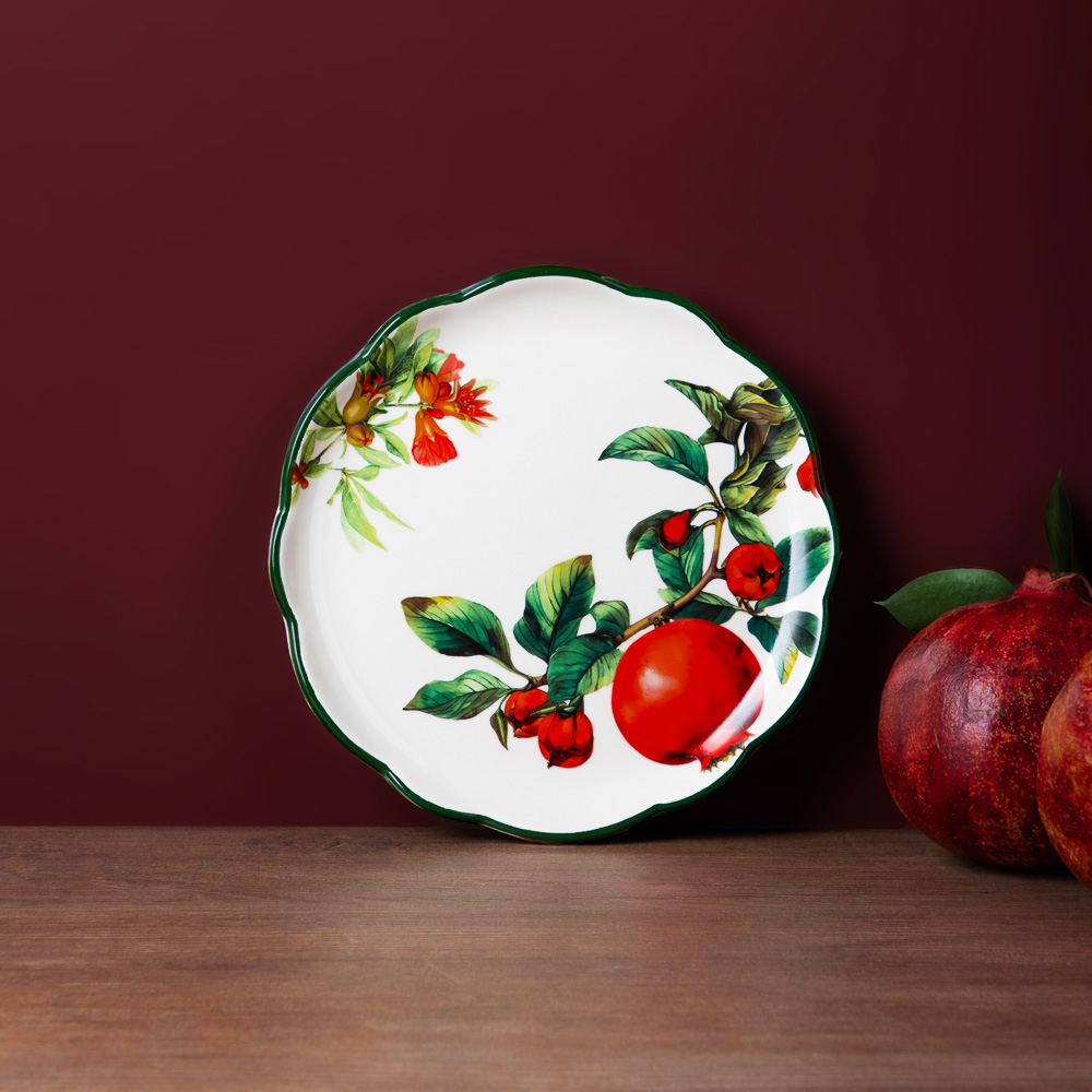 MILLIMI Гранат Блюдо круглое, 20х2см, керамика, арт.№ 824-135