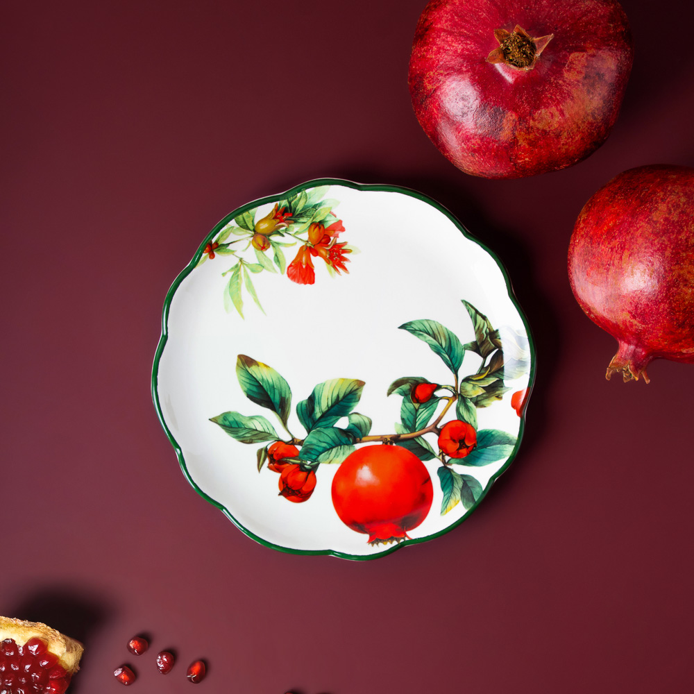 MILLIMI Гранат Блюдо круглое, 20х2см, керамика, арт.№ 824-135