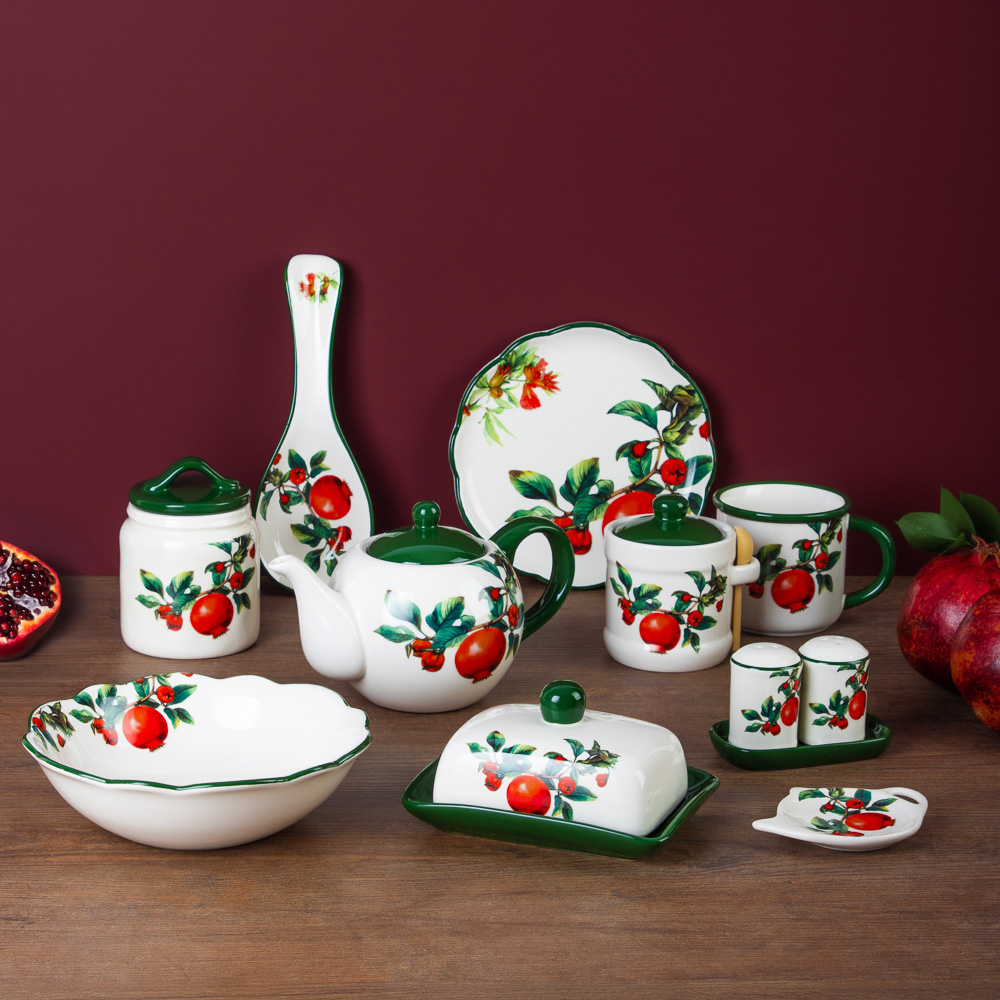 MILLIMI Гранат Блюдо круглое, 20х2см, керамика, арт.№ 824-135