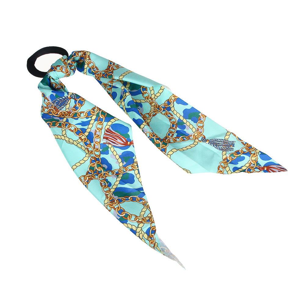 BERIOTTI Резинка для волос с лентой, полиэстер, d5см, 2-4 дизайна, РВ2019-1, арт.№ 322-222