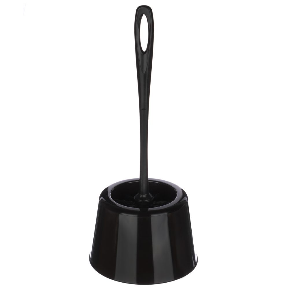 Комплект WC "Rambai" стандарт Full Black, пластик, чёрный, щетина чёрная, арт.№ 463-431