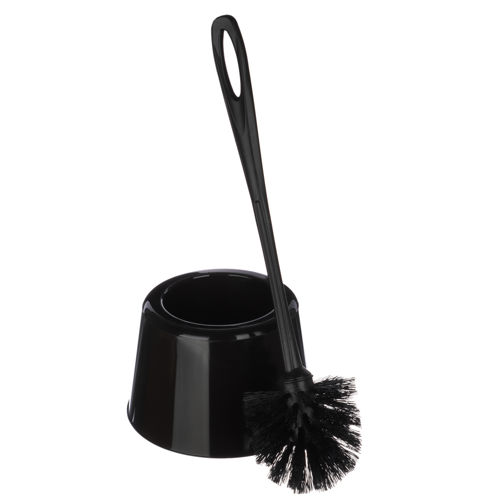 Комплект WC "Rambai" стандарт Full Black, пластик, чёрный, щетина чёрная, арт.№ 463-431