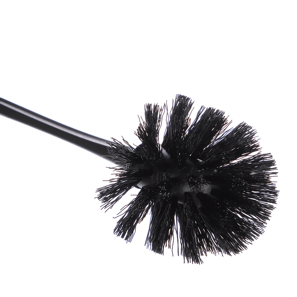 Комплект WC "Rambai" стандарт Full Black, пластик, чёрный, щетина чёрная, арт.№ 463-431