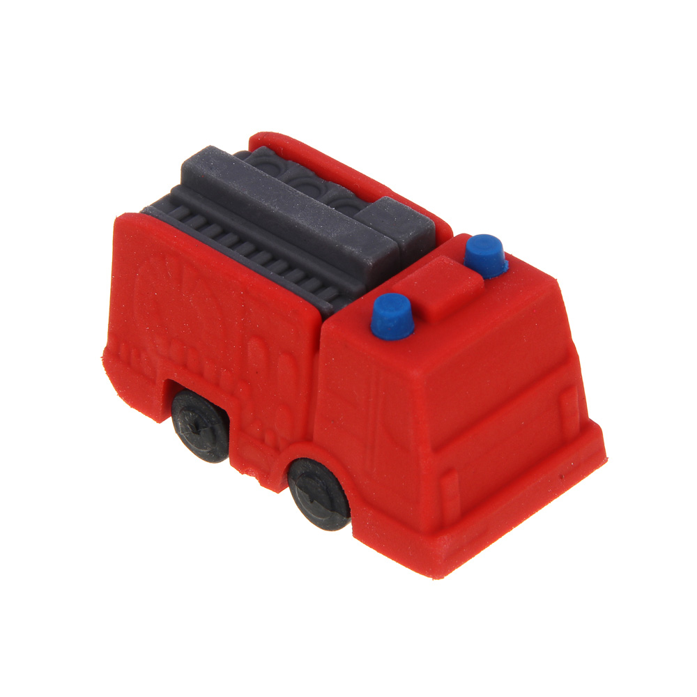 Ластик фигурный в форме транспорта, ТПР, АБС-пластик, 3,7-4,5х1,8-2,5х1,5-2,8см, 4 дизайна, арт.№ 607-009