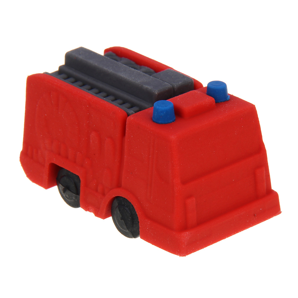 Ластик фигурный в форме транспорта, ТПР, АБС-пластик, 3,7-4,5х1,8-2,5х1,5-2,8см, 4 дизайна, арт.№ 607-009