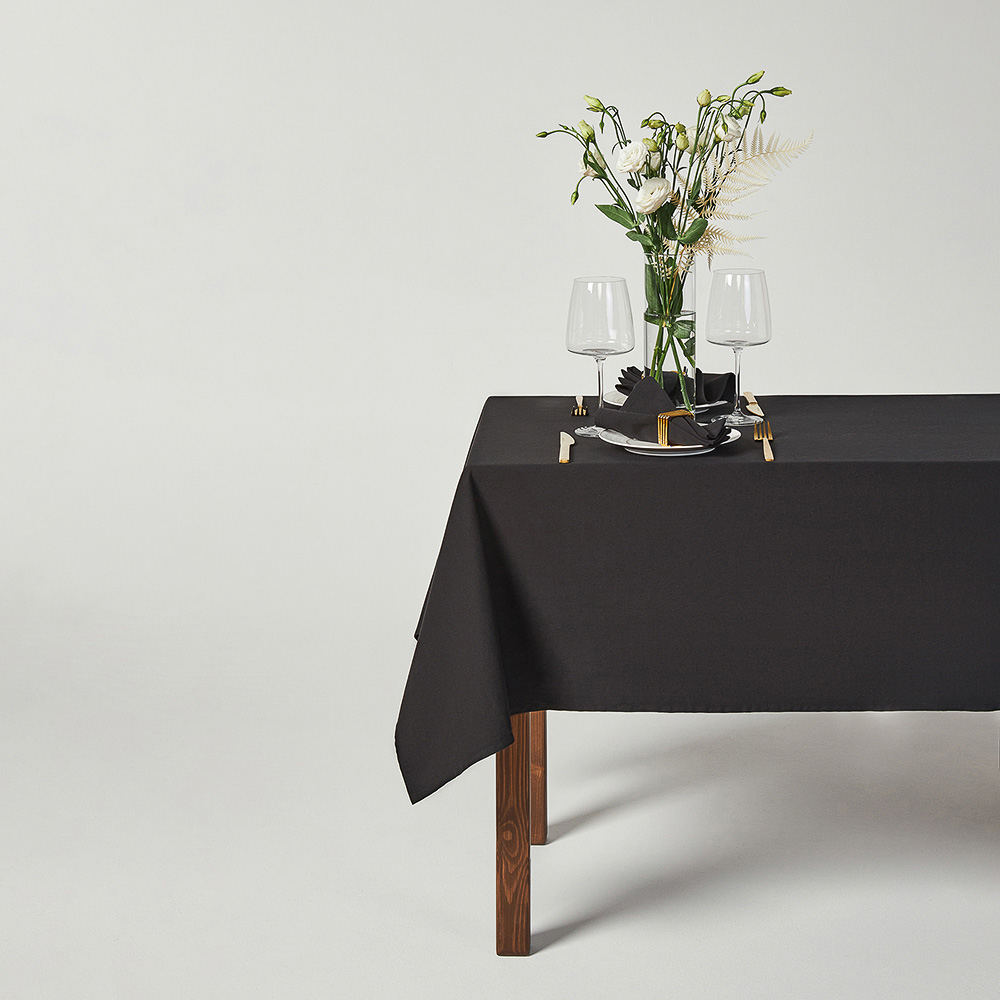 BY COLLECTION Black Line Скатерть текстильная, 180х280см, 100% хлопок, арт.№ 488-105
