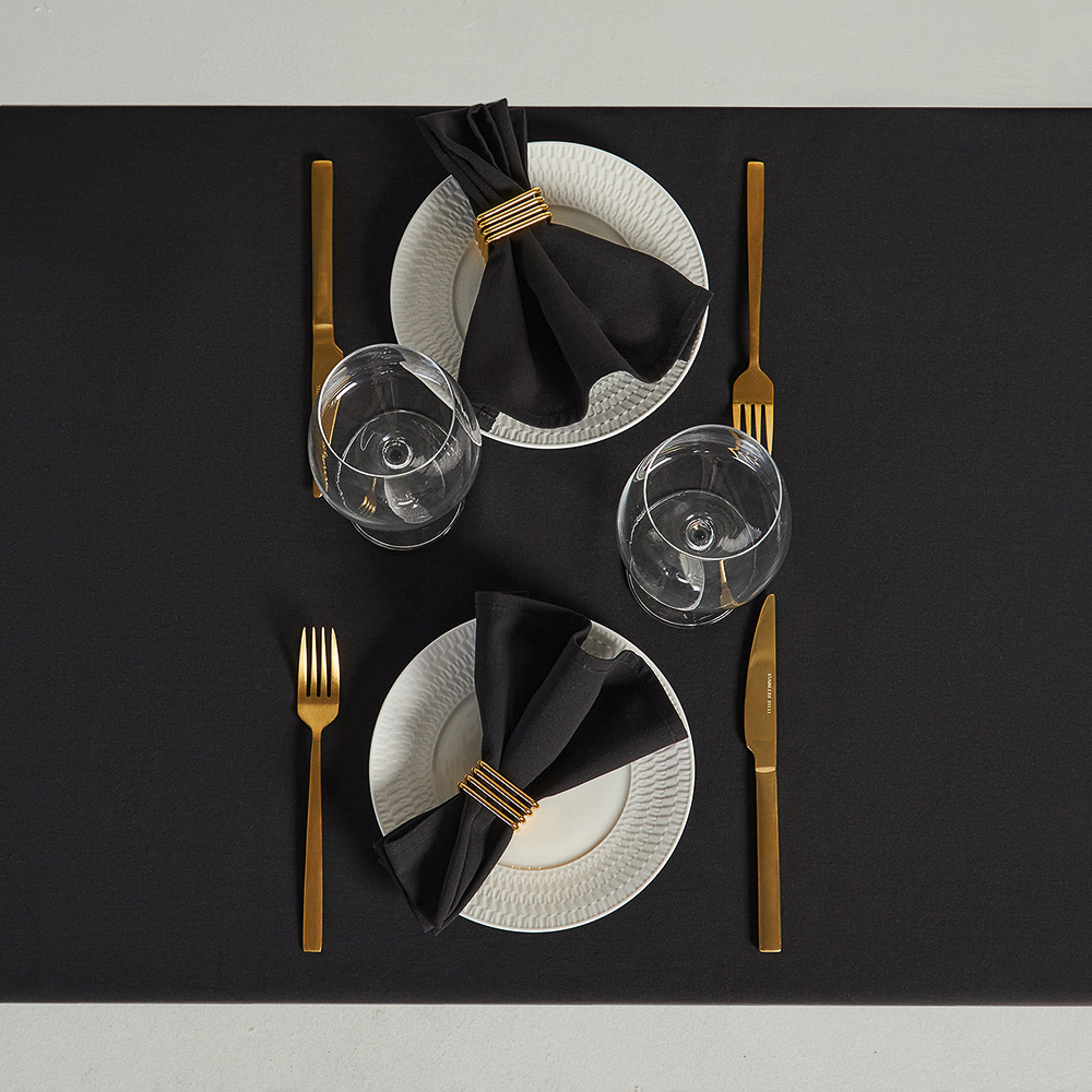 BY COLLECTION Black Line Скатерть текстильная, 180х280см, 100% хлопок, арт.№ 488-105