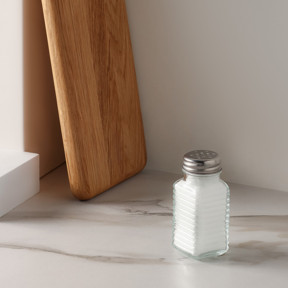 Солонка 8,8х3,4см, стекло, сталь, арт.№ 828-265