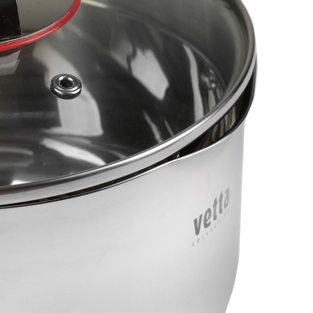 VETTA Бирмингем Кастрюля 18х11,5см, 2,7л, со стекл. крышкой, индукция, арт.№ 822-136